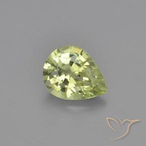 1.15ct 天然 暖土绿 金绿玉, 梨形, VVS