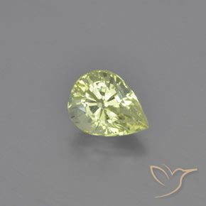1.09ct 天然 柠檬黄 金绿玉, 梨形, VVS