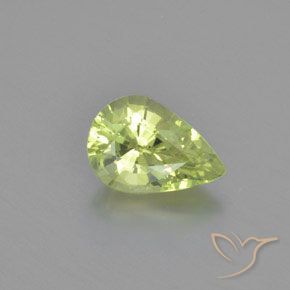 1.26克拉天然金绿玉，梨形，VVS