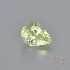 1.20ct 天然 浅黄绿色 金绿玉, 梨形, VVS