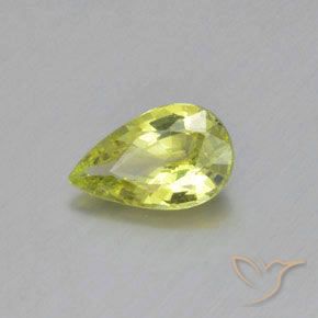 1.03克拉天然金绿玉，梨形，VVS