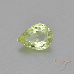 1.14克拉天然金绿玉，梨形，VVS