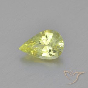 1.15克拉天然金绿玉，梨形，VVS