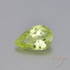 0.99克拉天然金绿玉，梨形，VVS