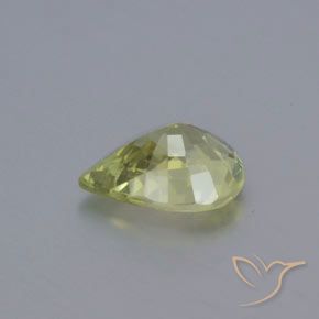 1.22克拉天然金绿玉，梨形，VVS