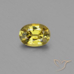 1.22ct 天然 淡黄色 金绿玉, 椭圆形, VVS