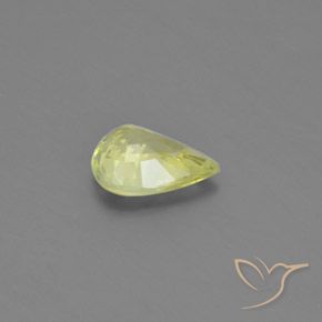 1.31克拉天然金绿玉，梨形，VS