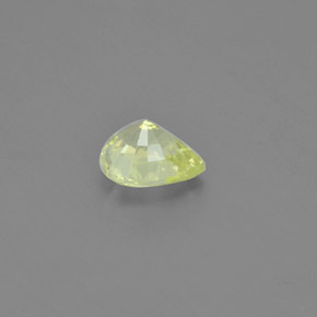 1.12克拉天然黄色金绿宝石，梨形，7.1×5.9毫米，VVS-VS