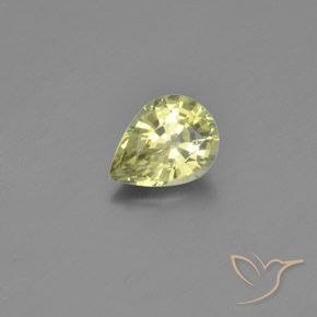 1.26克拉天然金绿玉，梨形，VVS