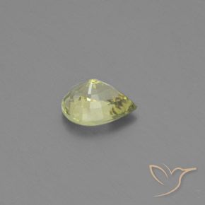 1.26克拉天然金绿玉，梨形，VVS