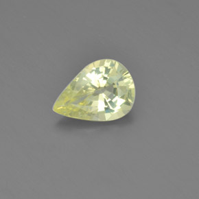 1.39克拉天然黄色金绿宝石，梨形，8.8×6.4毫米，VVS