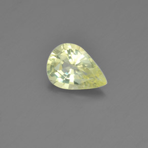 1.39克拉天然黄色金绿宝石，梨形，8.8×6.4毫米，VVS
