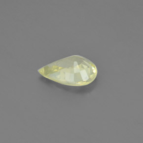 1.39克拉天然黄色金绿宝石，梨形，8.8×6.4毫米，VVS