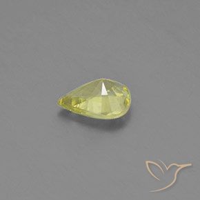 1.05克拉天然金绿玉，梨形，VVS