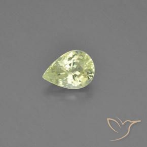 1.10ct 天然 柠檬黄 金绿玉, 梨形, VVS-VS