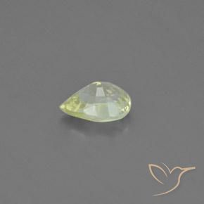 1.10克拉天然金绿玉，梨形，VVS-VS