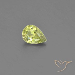 0.82ct 天然 中黄色 金绿玉, 梨形, VS