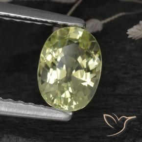 1.07克拉天然金绿玉，椭圆形，VVS