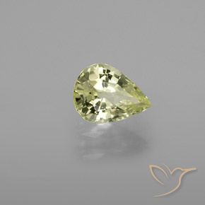 1.28克拉天然金绿玉，梨形，VVS