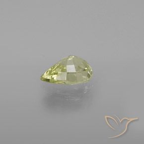 1.28克拉天然金绿玉，梨形，VVS