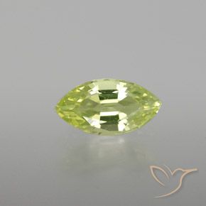 0.97ct 天然 淡柠檬黄 金绿玉, 榄尖形, VVS-VS