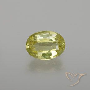 1.20ct 天然 中黄色 金绿玉, 椭圆形, VS