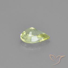 0.96克拉天然金绿玉，梨形，VVS