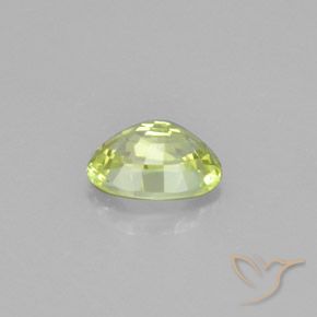 1.25克拉天然金绿玉，椭圆形，VVS