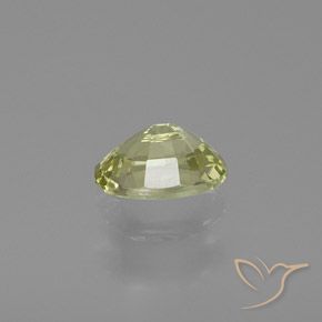 1.00克拉天然金绿玉，椭圆形，VVS-VS