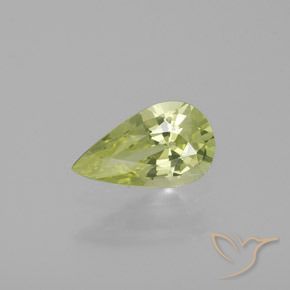 1.21ct 天然 淡黄色 金绿玉, 梨形, VVS-VS