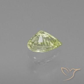 0.98克拉天然金绿玉，梨形，VVS