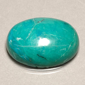8.90克拉天然绿色硅孔雀石，椭圆形切割，18.1×13.2毫米，不透明