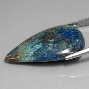 41.46克拉天然硅孔雀石，梨形，不透明