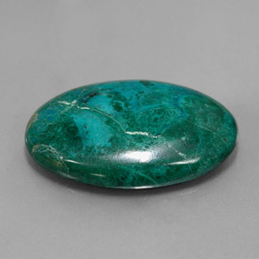 23.20克拉天然多色硅孔雀石，椭圆形切割，25×18.1毫米，不透明
