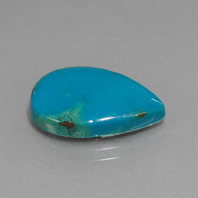 6.88克拉天然多色硅孔雀石，梨形，18.8×11.5毫米，不透明