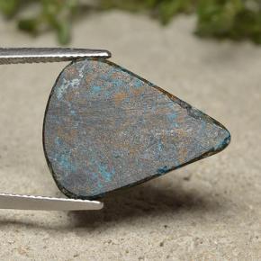 27.27克拉天然硅孔雀石，梨形，不透明