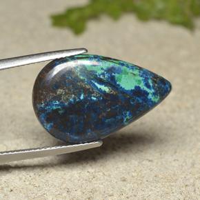 12.02克拉天然硅孔雀石，梨形，不透明