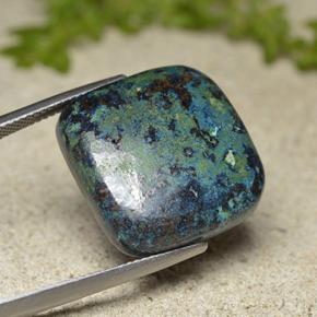 23.94克拉天然多色硅孔雀石，垫形剪裁，20.1×19.7毫米，不透明