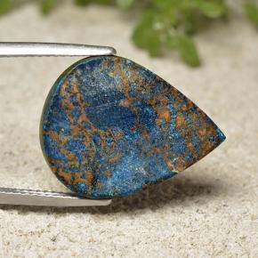 17.52克拉天然硅孔雀石，梨形，不透明