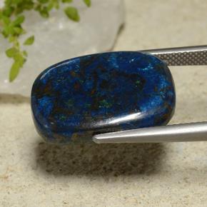 17.41克拉天然硅孔雀石，垫形剪裁，不透明