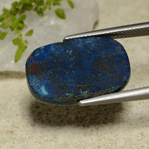 17.41克拉天然硅孔雀石，垫形剪裁，不透明