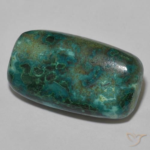22.39ct 天然 彩色 硅孔雀石, 软垫, 不透明