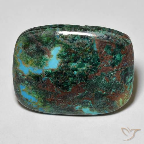 17.54ct 天然 彩色 硅孔雀石, 软垫, 不透明