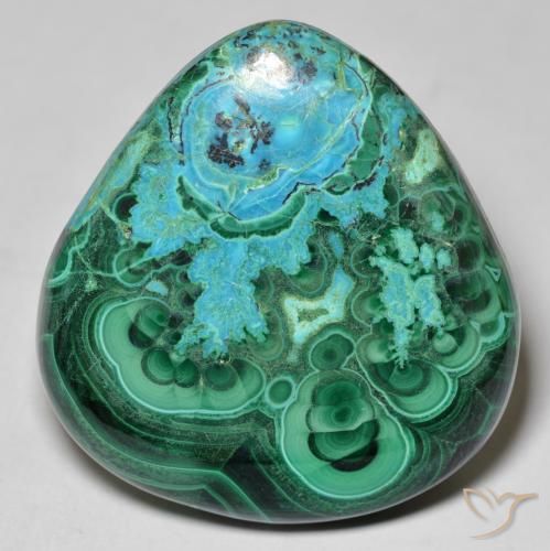 67.02ct 天然 彩色 硅孔雀石, 梨形, 不透明