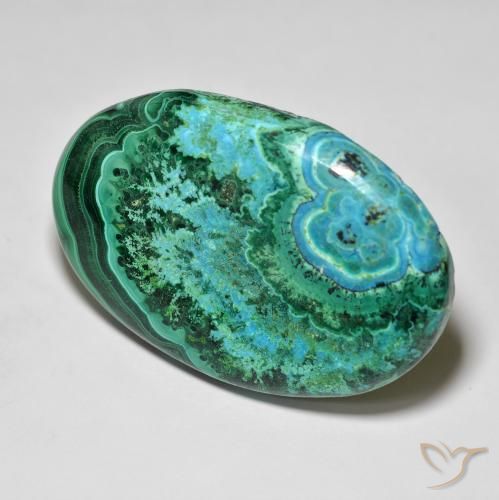78.15ct 天然 彩色 硅孔雀石, 椭圆形, 不透明