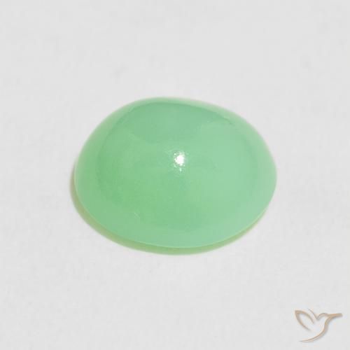 2.78克拉天然绿玉髓，椭圆形，半透明