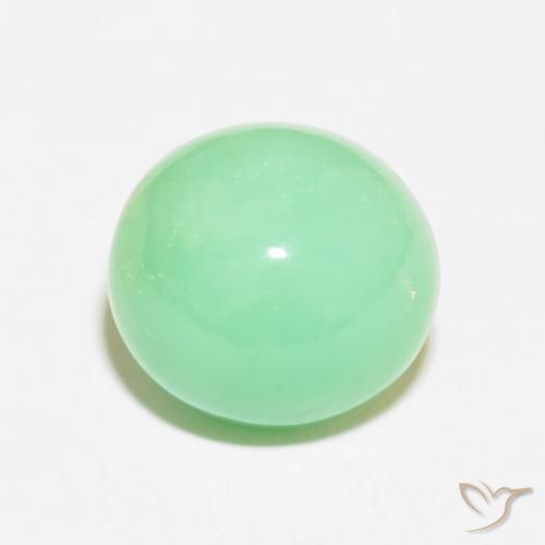 8.40ct 天然 浅蕨绿色 绿玉髓, 椭圆形, 不透明