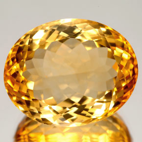 28.14克拉天然黄色黄水晶，椭圆形切割，21.3×17.2毫米，VVS
