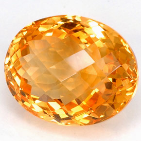 22.90克拉天然黄色黄水晶，椭圆形切割，19.8×15.8毫米，VVS