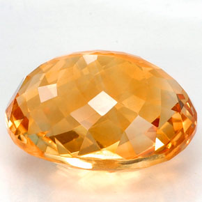 22.90克拉天然黄色黄水晶，椭圆形切割，19.8×15.8毫米，VVS